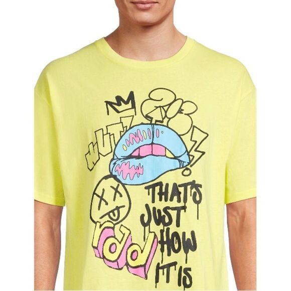 Men's Cotton Oversize Graphic Short Sleeve T-Shirts 2-Pack Size XL - Picture 12 of 15